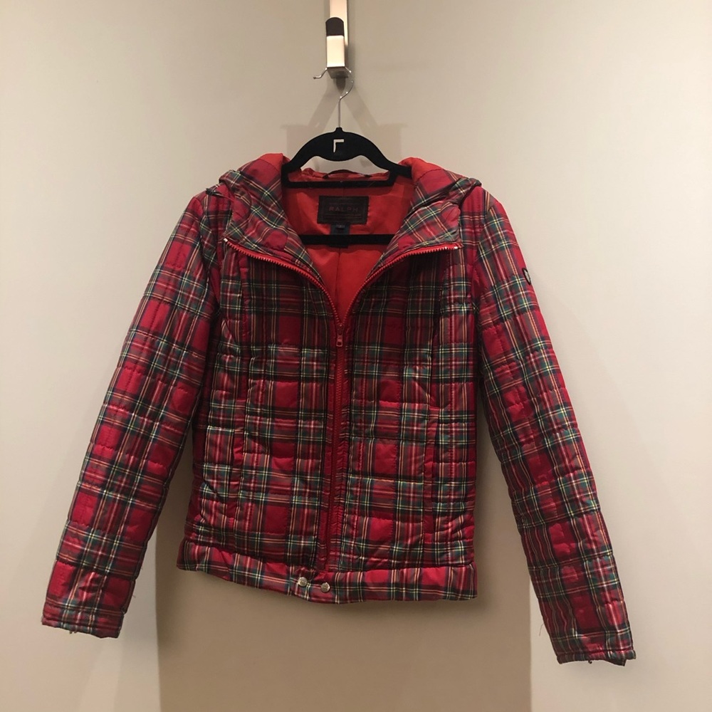 Ralph Lauren Red Plaid Ski Jacket